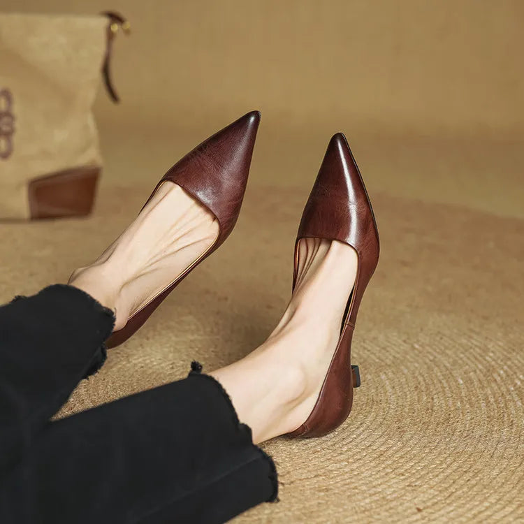Lucía / Tacones Slip Burdeosᵛᶜ