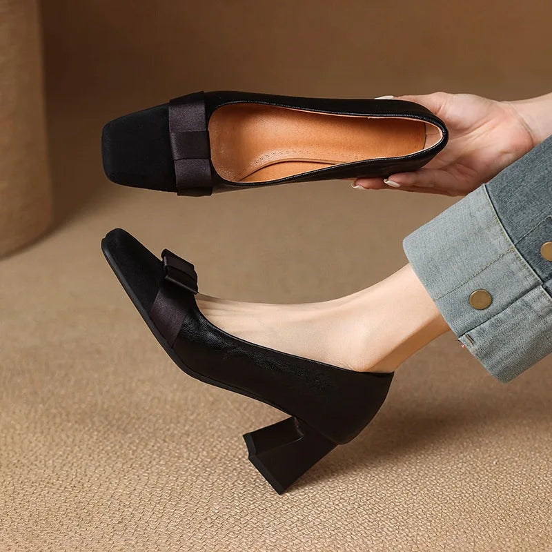 Beatriz / Tacones Lazo Bicolorᵛᶜ