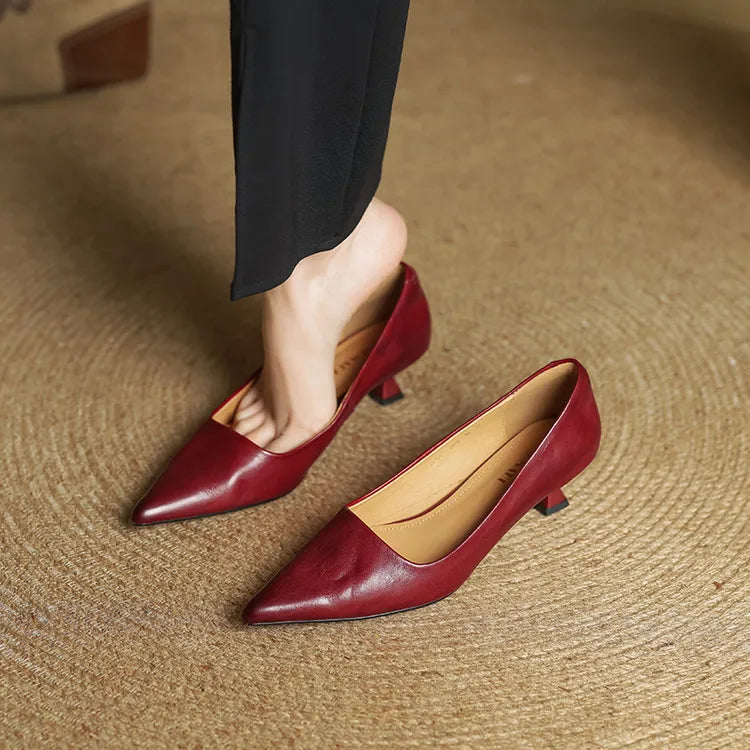 Lucía / Tacones Slip Burdeosᵛᶜ