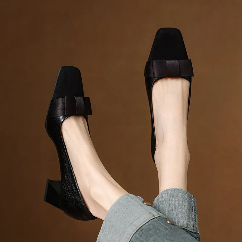 Beatriz / Tacones Lazo Bicolorᵛᶜ