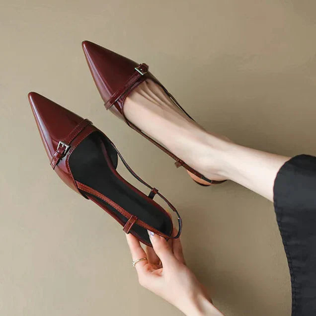 Tacones Slingback Burdeosᵛᶜ