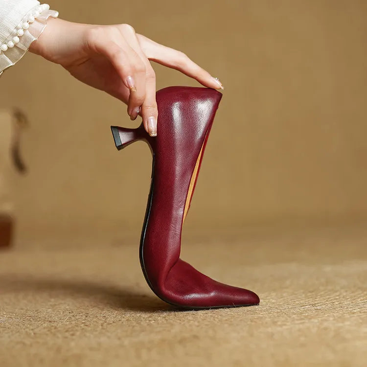 Lucía / Tacones Slip Burdeosᵛᶜ