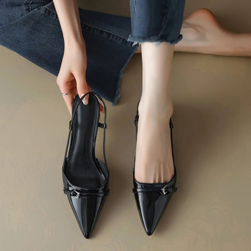 Tacones Slingback Burdeosᵛᶜ