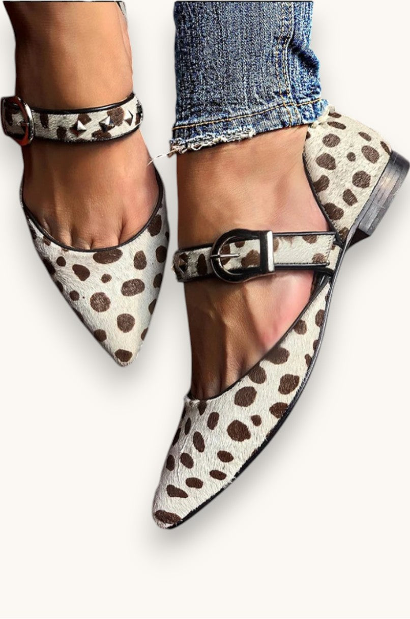 Martinaᵛᶜ / Tacones Animal Print Hebilla