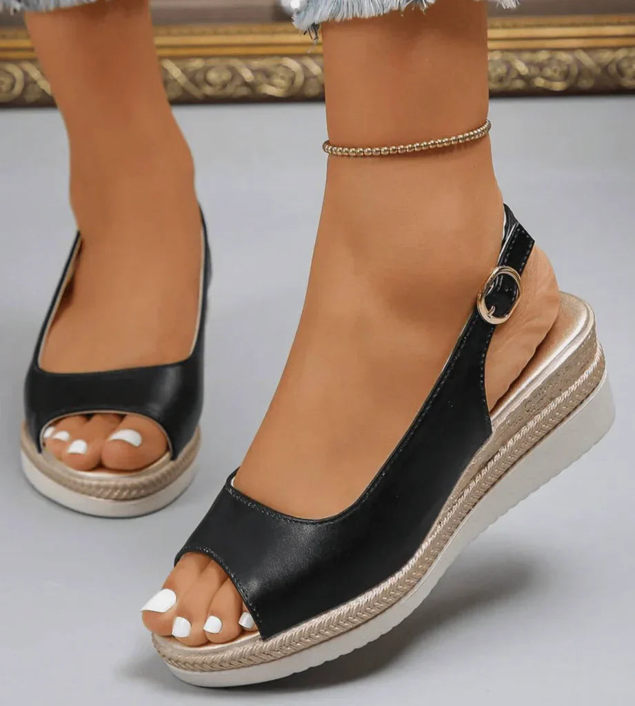 Elenaᵛᶜ / Sandalias Plataforma Confort