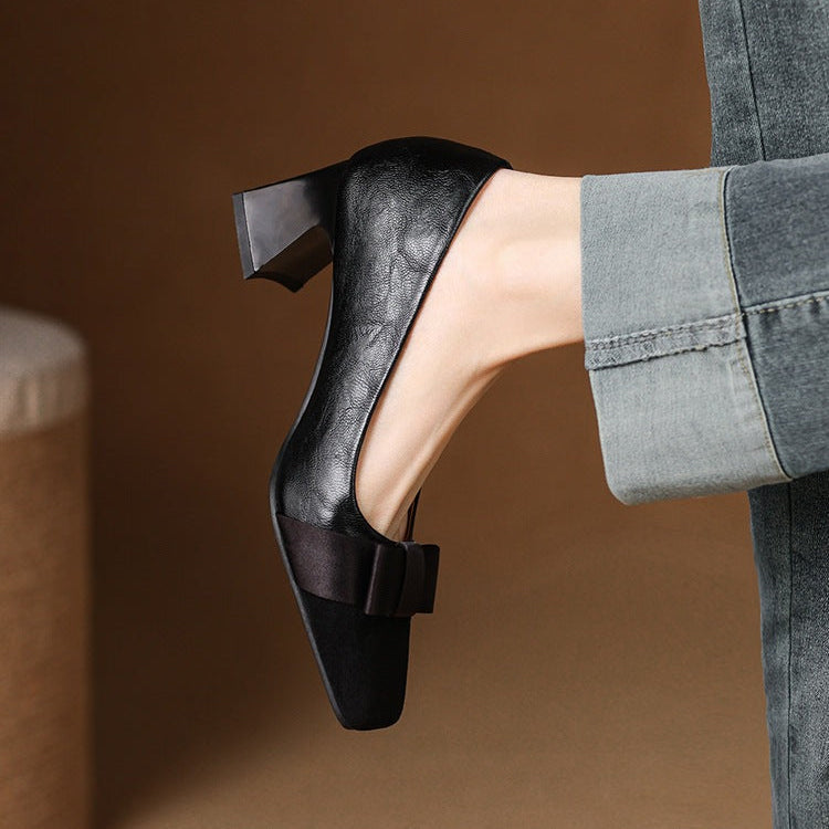 Beatriz / Tacones Lazo Bicolorᵛᶜ