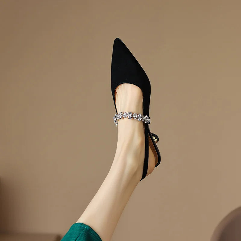 Adriana / Tacones Punta Metalizadaᵛᶜ