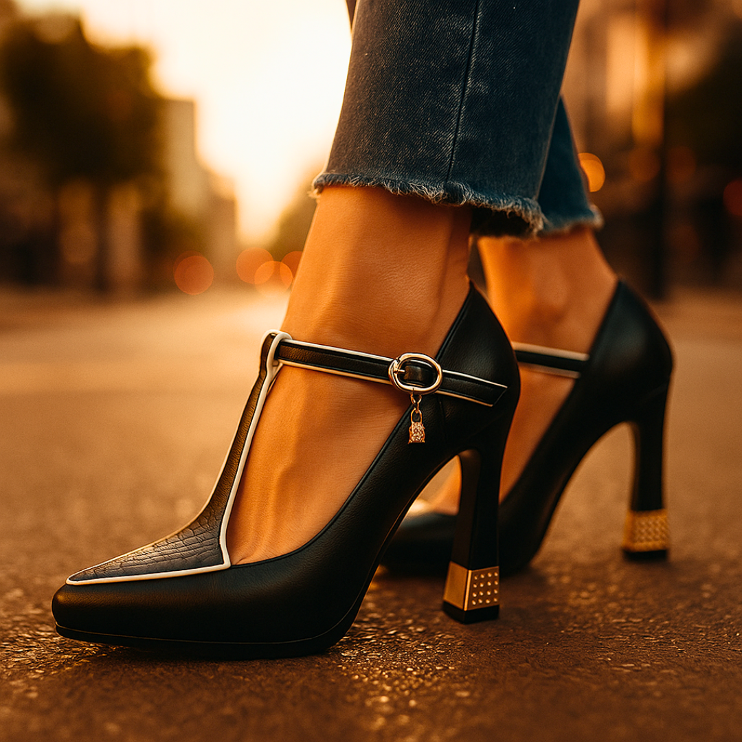 Camille / Tacones T-Bar Eleganceᵛᶜ