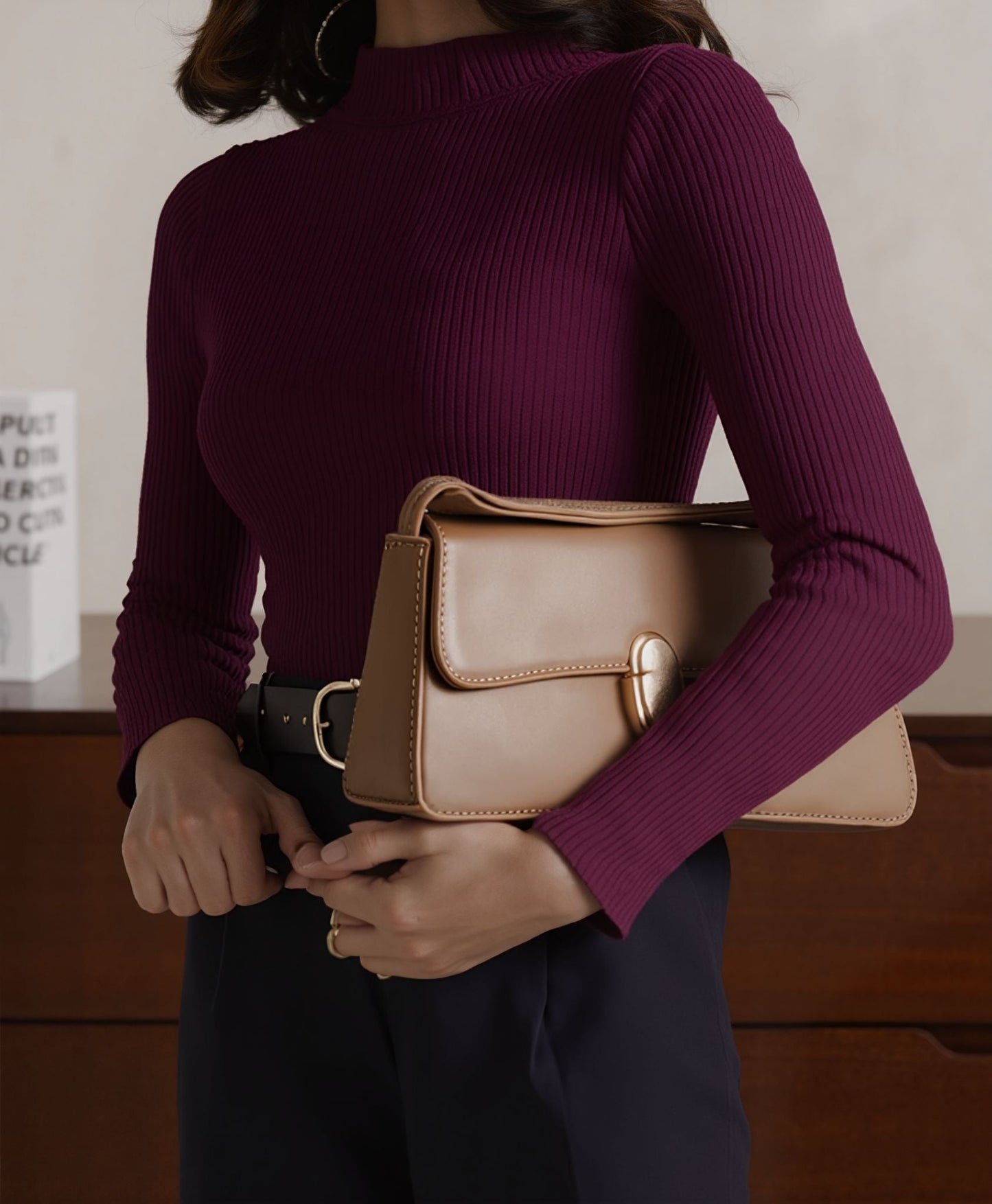 Jersey Canalé Cuello Alto