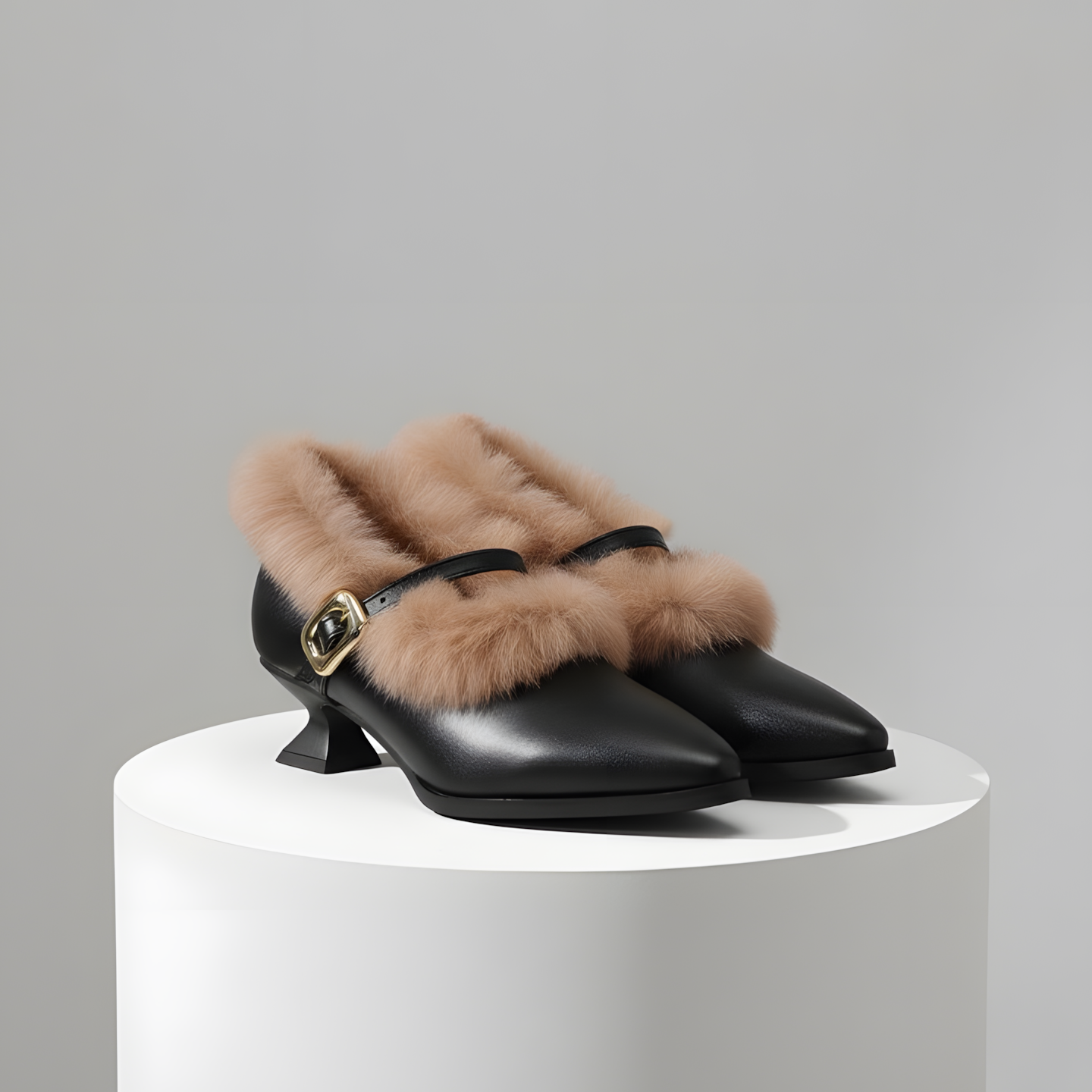 Renata / Tacones Fur Strapᵛᶜ