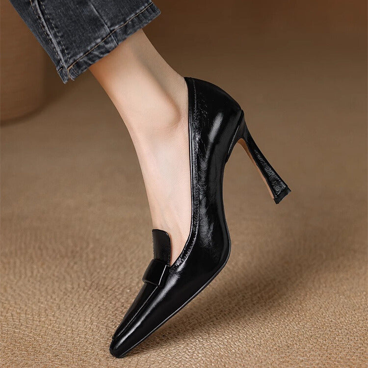 Tacones Mocasín Punta Finaᵛᶜ