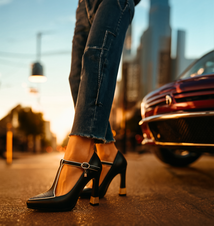 Camille / Tacones T-Bar Eleganceᵛᶜ