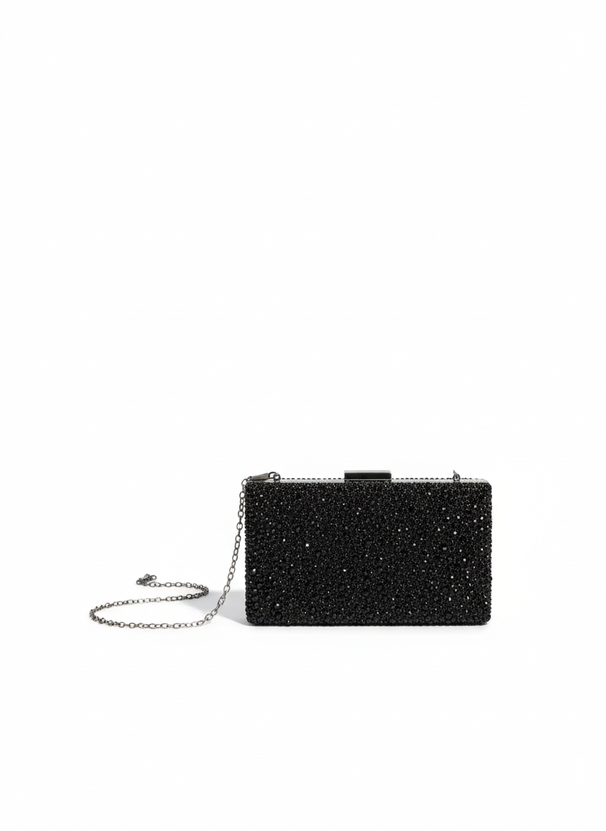 Bolso negro diamante