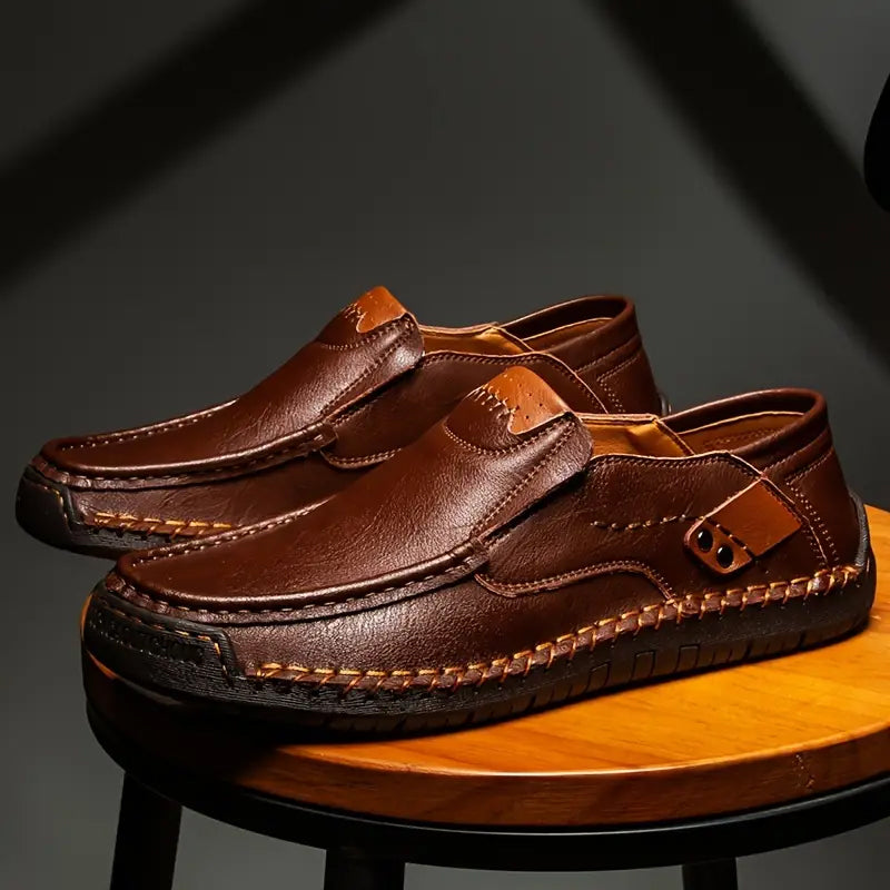 🔥Piel de becerro transpirable🔥Zapatos clásicos y cómodos de piel para hombre👞